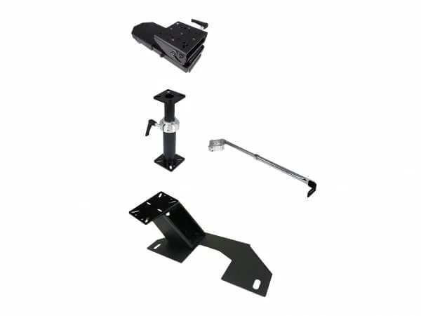 PKG-PSM-353 – HAVIS Laptop Mount, Pedestal Mount Direct Fit Pivoting Adjustable Height Black With Heavy-Duty Base Pla...